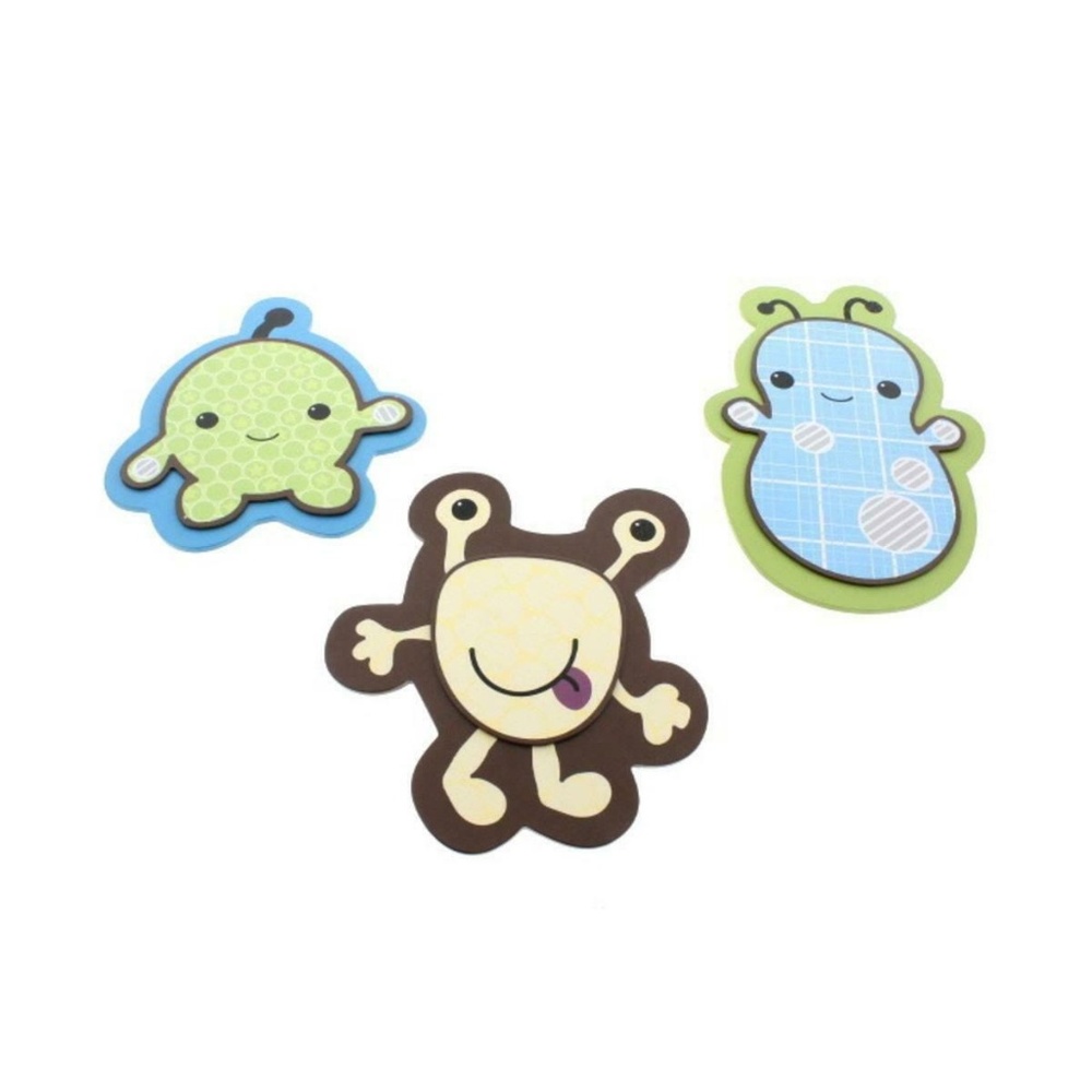 COCALO BABY 3 PIECE PEEK A BOO MONSTERS WALL ART